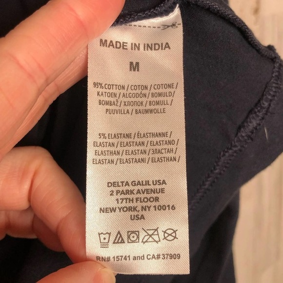 TED BAKER LONDON Graphic Branded Long Sleeve Shirt Casual Loungewear Navy M - Picture 7 of 8